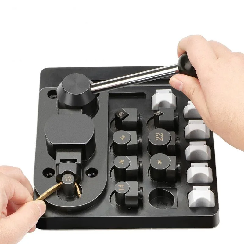 

Ring Bender Tool Ring Maker Kit with Nylon Dies Spoon Earring Bending Machine for Spoon Ring Jewelry Making