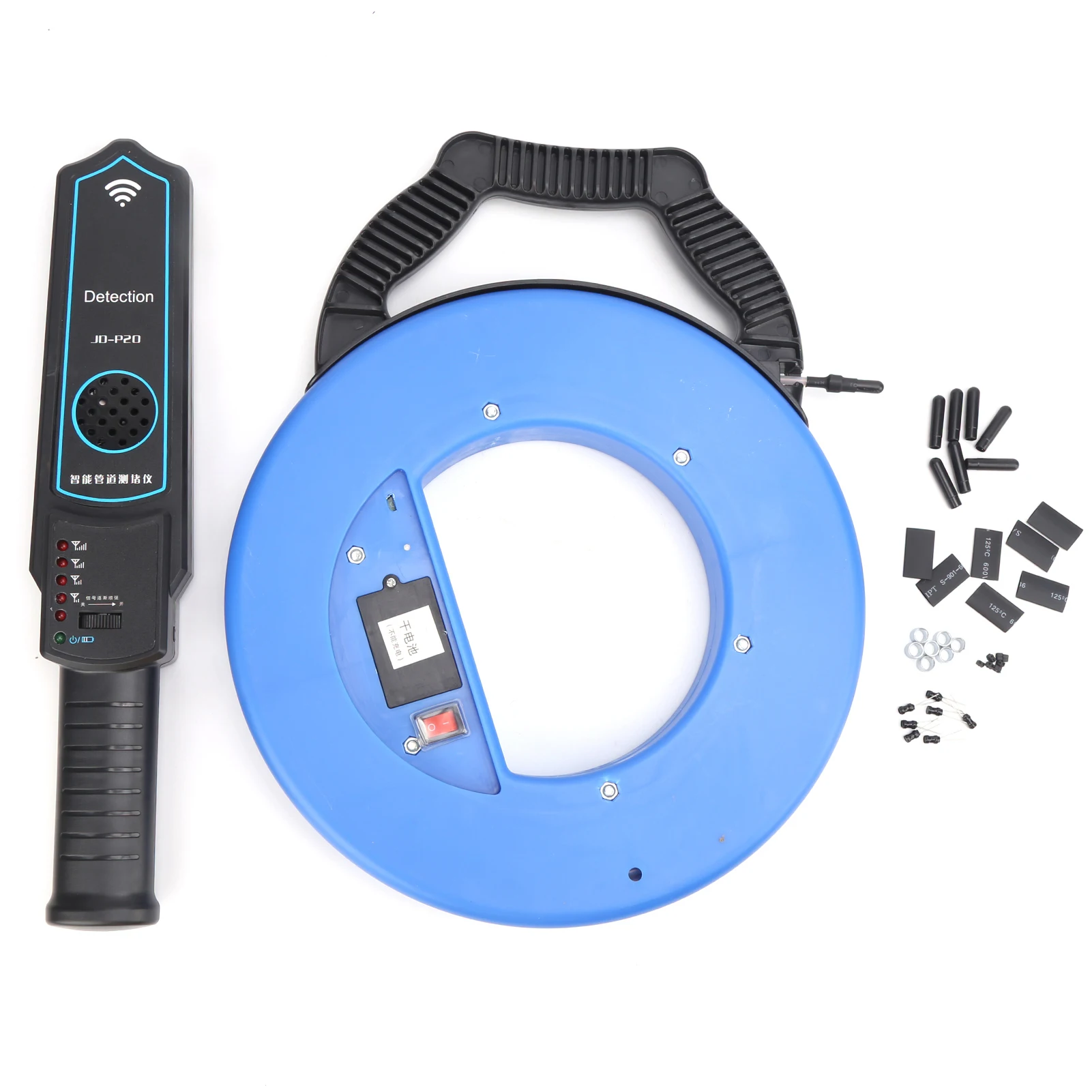 Détecteur de blocage de ligne, outil de détection de testeur de colmatage de branchement Portable pour canalisations de tuyaux domestiques