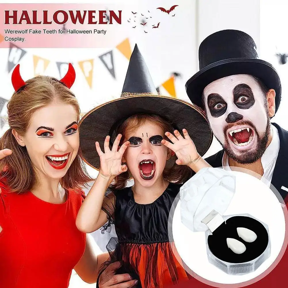 Halloween Kunstgebit Vampier Kunstgebit Simulatie Feest Decoraties Kleine Tijger Tanden Cosplay Maskerade Rekwisieten