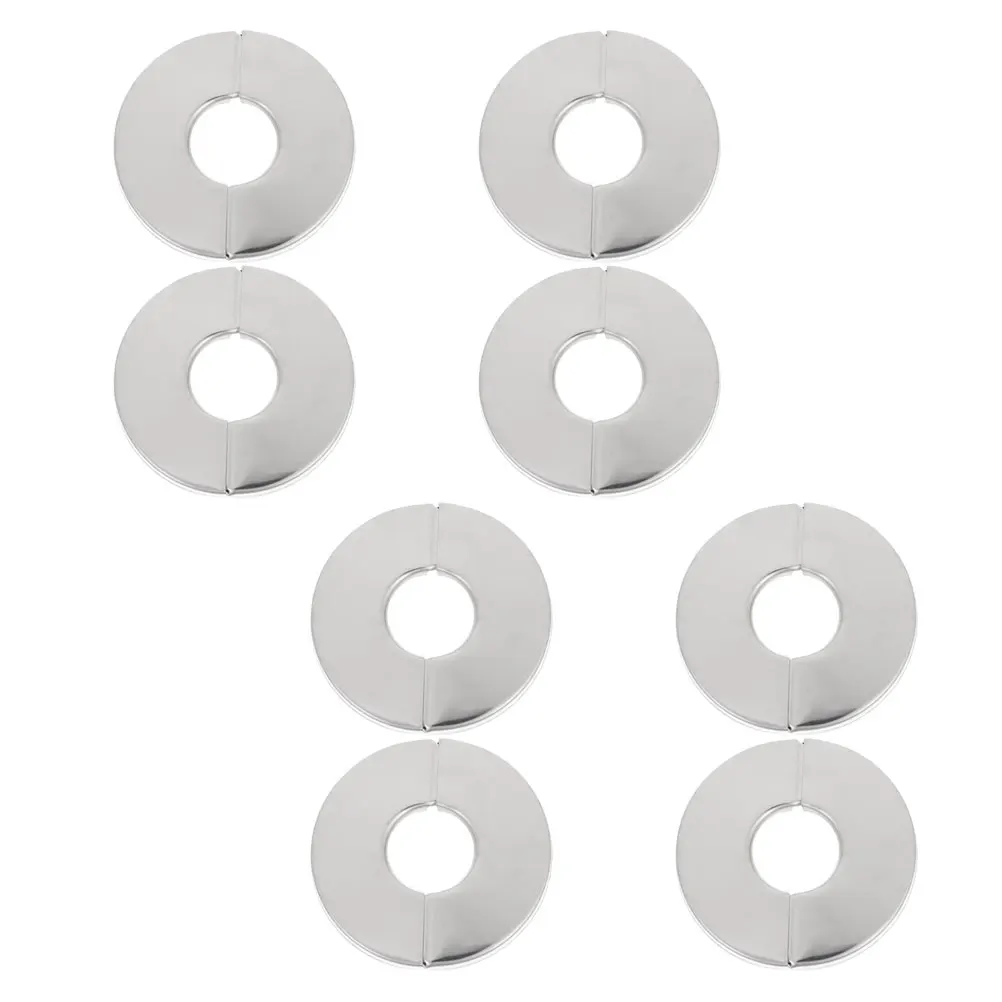 

8 Pcs Water Pipe Decorative Cover Adjustable Holes Around Pipes Thicken for Stainless Steel Heating
