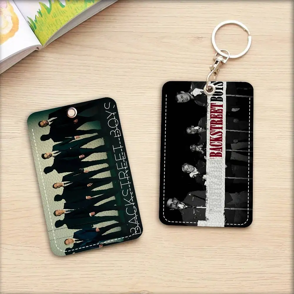 Llavero de los Backstreet Boys con Porta Tarjetas de Acceso, Porta Tarjetas de Autobús y Porta Tarjetas de Comida, Funda Protectora para Tarjetas de Identificación y Bancarias para Mayor Seguridad