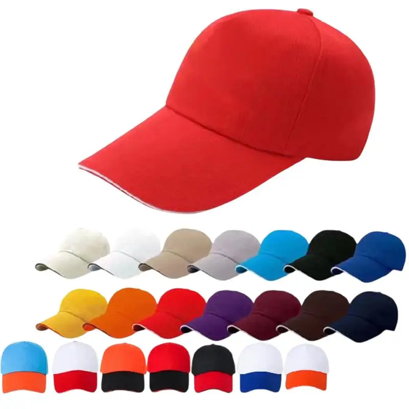 100% Cotton Custom Baseball Cap DIY Letter Embroidery Snapback Hats Women Men