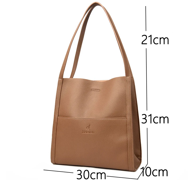 womens handbag Minimalist Casual Tote Bag High Quality Soft Leather bags Luxury Designer womens shoulder bag Moms bag Sac a main