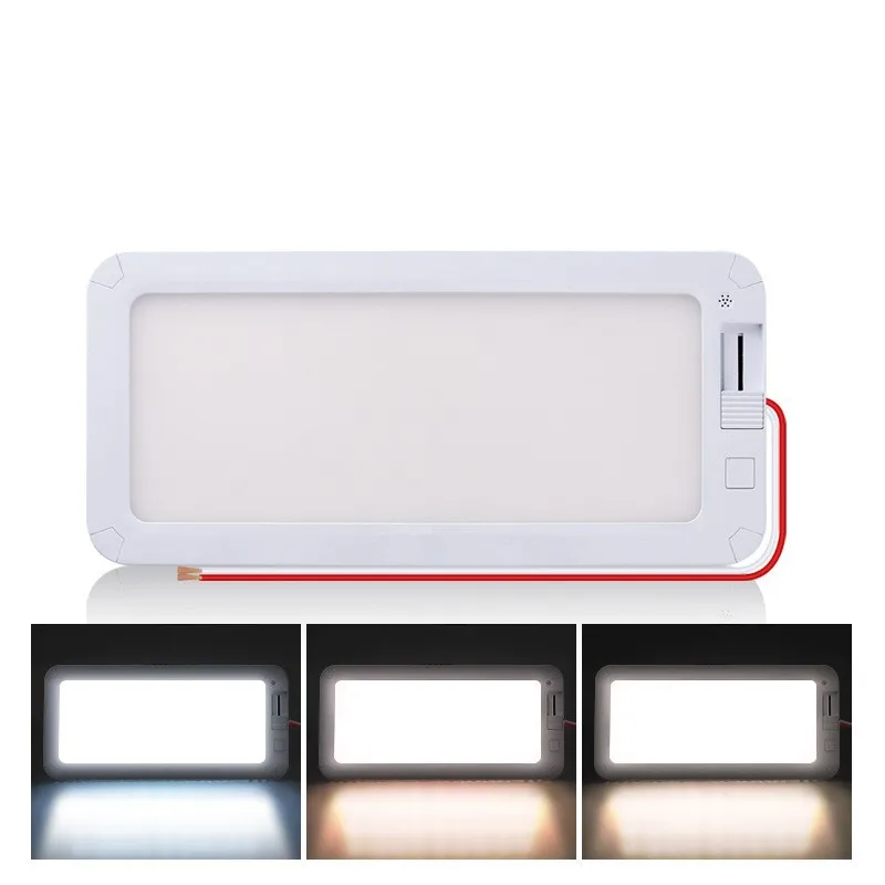 12-30V 10W RV Light With Touch Switch Adjustable 3-Color Reading Lamp Car Interior Ceiling Lamp