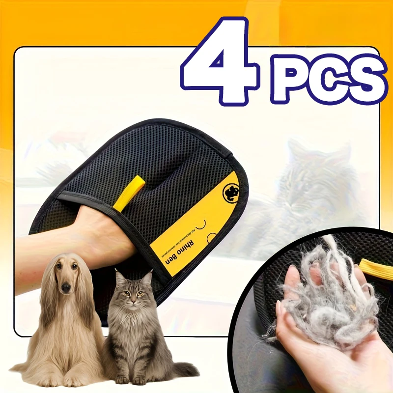 Gants d'épilation pour animaux de compagnie, brosses, dissolvant d'outils, toilettage pour chiens et chats, nettoyage, Collection, canapé, tapis, vêtements, maison