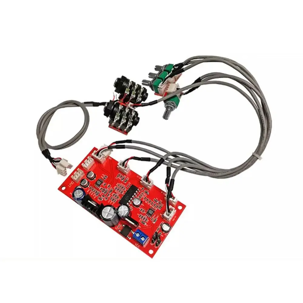 Pre-amplification Effect CD2399 Karaoke Board Fixed/Separate Treble Midrange Bass Microphone Potentiometer AC/DC Power Supply