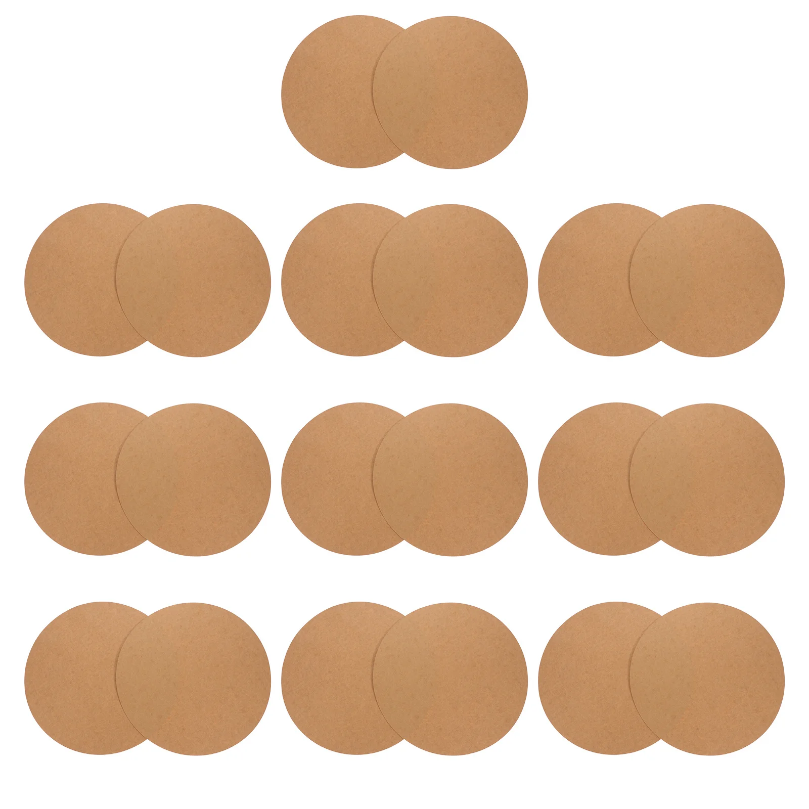 20 Pcs Decoration Painting Drawing Paper Craft Cardboard Hardboards DIY Decorations Graffiti Round Party Supplies
