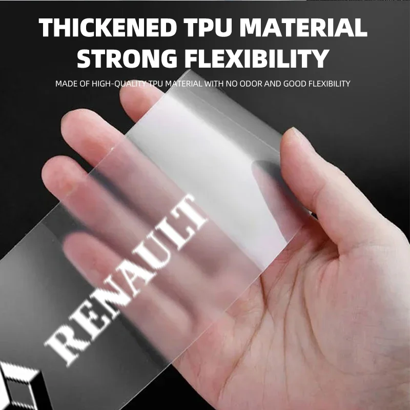 4pcs Car Door Sill Protector Stickers Transparent Decor Decal Threshold Strip For Renault JEEP Acura Subaru Mitsubishi Volvo view 3
