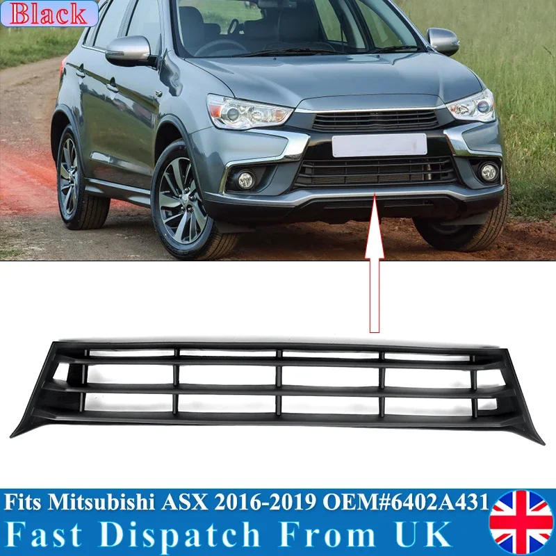 SAIQINGSP Fit Mitsubishi Outlander Sport / ASX / RVR / 2016-2019 Front Lower Grille Car Accessories Tools