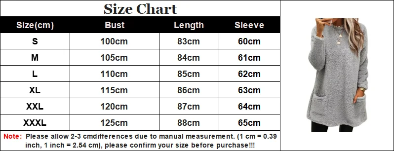 2025 Herbst Winter Damen Warmer Mantel Streetwear Fleece-Taschen Verdicktes Sweatshirt Herbst Damen Lässige Lockere Outfits Casual Tops – Detail 1