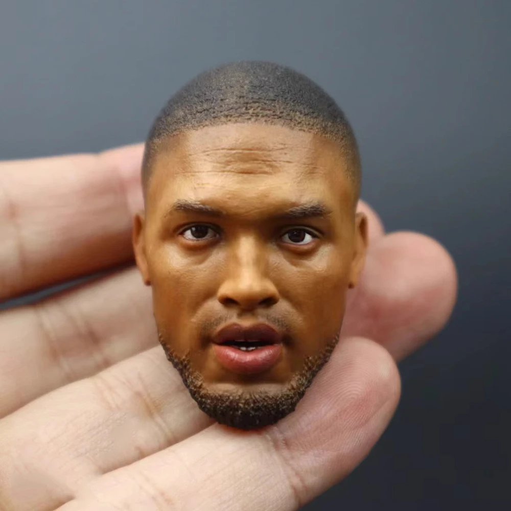 

1/6 Male Lillard Guy Point Guard Head Sculpture Carving Toys Model For 12" BD001 B001 COO Action Figure Collectable DIY