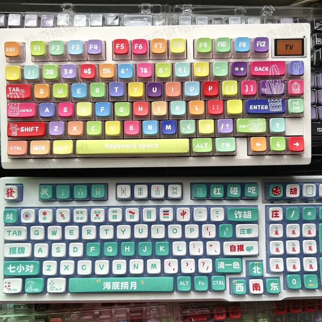 Capuchons de clavier pudding personnalisés, matériau PBT, transparent Constellation, clavier mécanique, 116 touches, .co.jp, 402