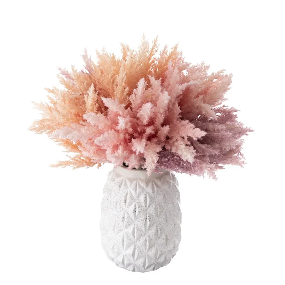 6pcs/set Artificial Flower Bridal Twigs with Flowers Wedding Flowers Home Decoration Hand Bouquet Rose Wall Home Decor