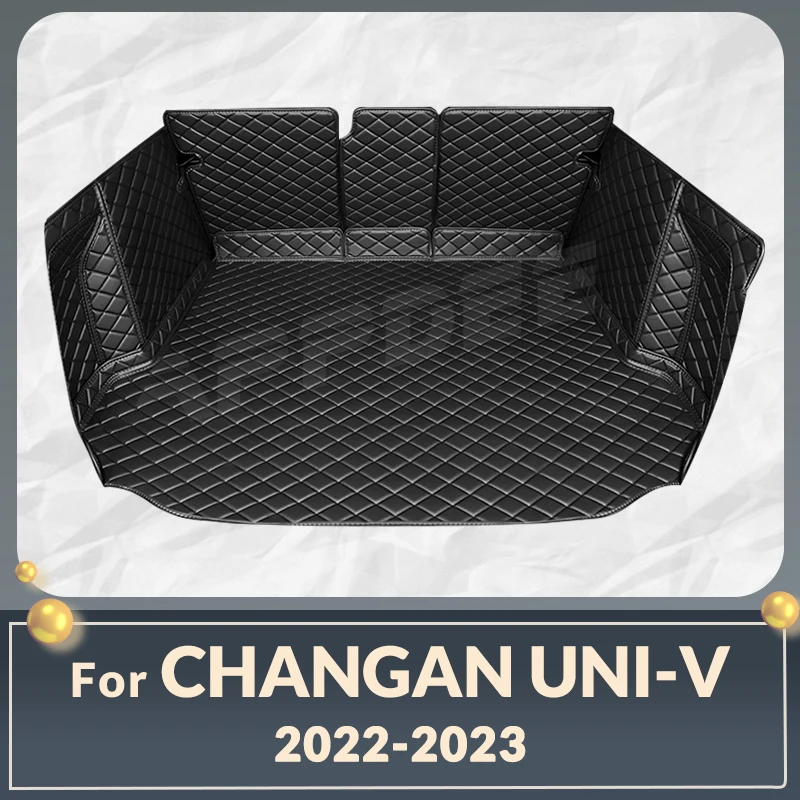 

Автомобильный коврик для багажника с полным покрытием для Changan UNI-V 2022 2023, защитная накладка для багажника автомобиля, подкладка для груза, защитные аксессуары для интерьера