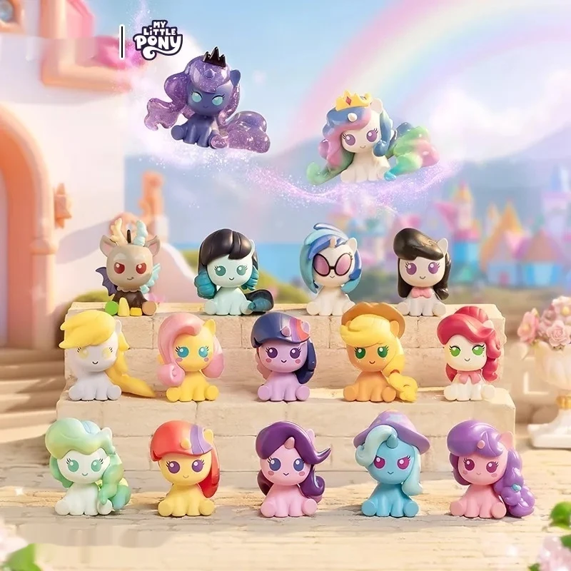 

Новая 100% натуральная слепая коробка My Little Pony, волшебная бутылка, милая и маленькая модель, подарок на день рождения, украшение для компьютерного стола