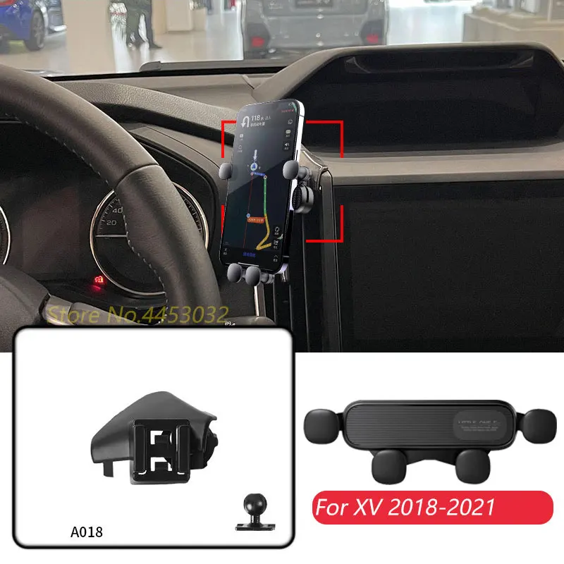 For Subaru XV 2018-2021 Car Mobile Phone Holder Air Vent Adjustable GPS Gravity Navigation Bracket Horizontally Accessories