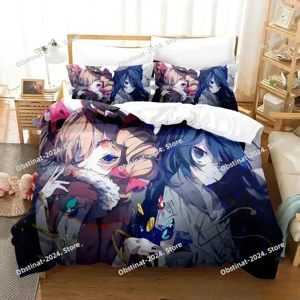 3D Anime Touhou Project Bedding Set Printed Bed Set With Pillowcase Bed Duvet Cover Soft Single Double For Queen Super King Size