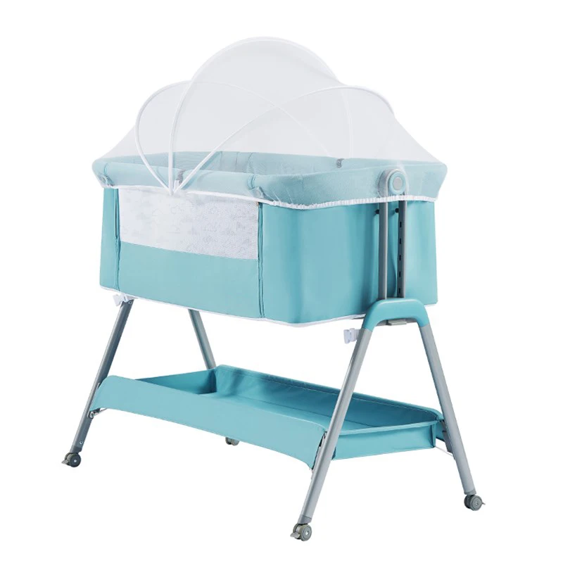 Luxury Multi-functional Attachable Bedside Crib Baby Portable Cradle Crib