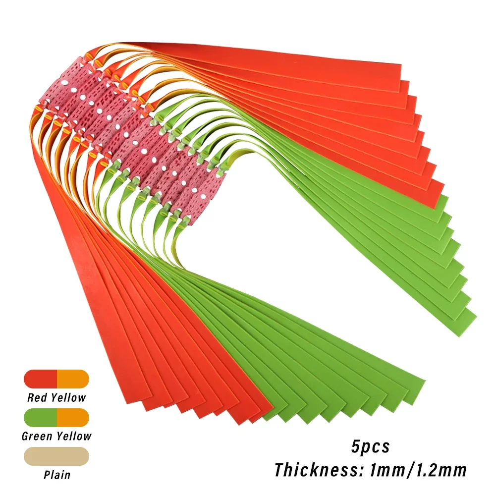 الرياضة في الهواء الطلق 5 قطعة 0.5-1.2 مللي متر شريط مطاطي قوية الصيد اكسسوارات شريط مرن مسطح ل مقلاع المنجنيق الأربطة المطاطية