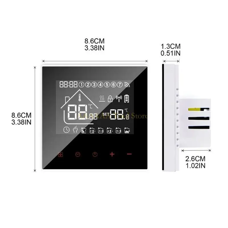 Termostato sala per riscaldamento a pavimento Electric A2BE per pavimento per pavimento