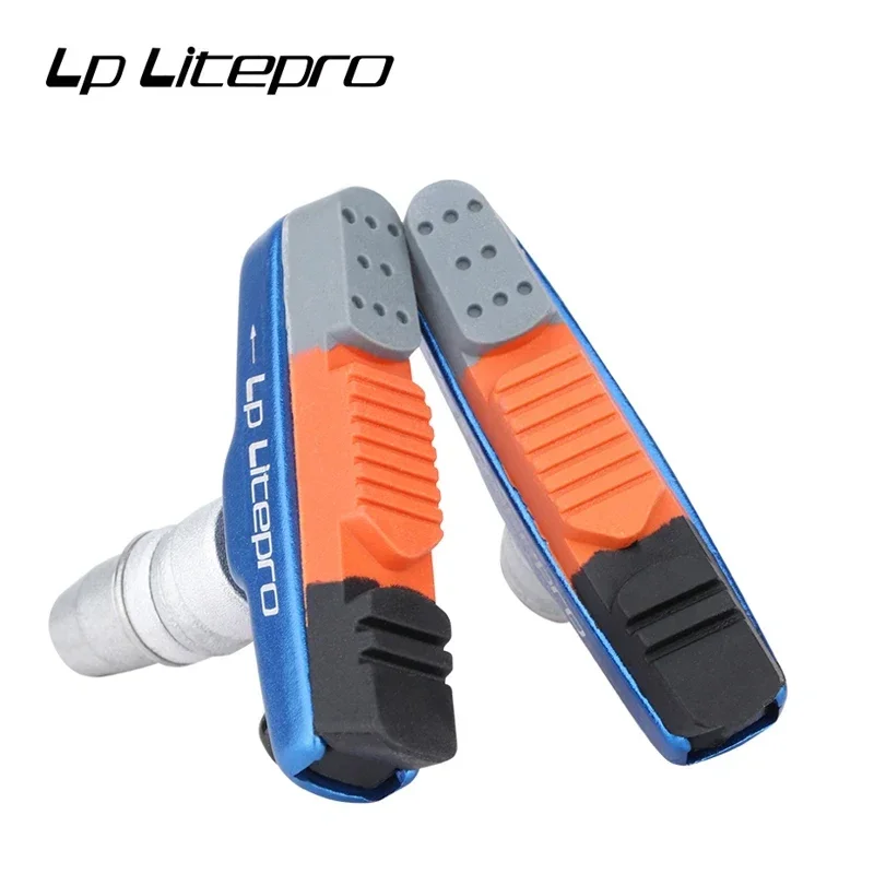 LP Litepro Folding Bicycle Brake Pads For DAHON 412/P8 Wear-resistant Rubber BMX 451 20 inch Bike V Brake Brake Pads