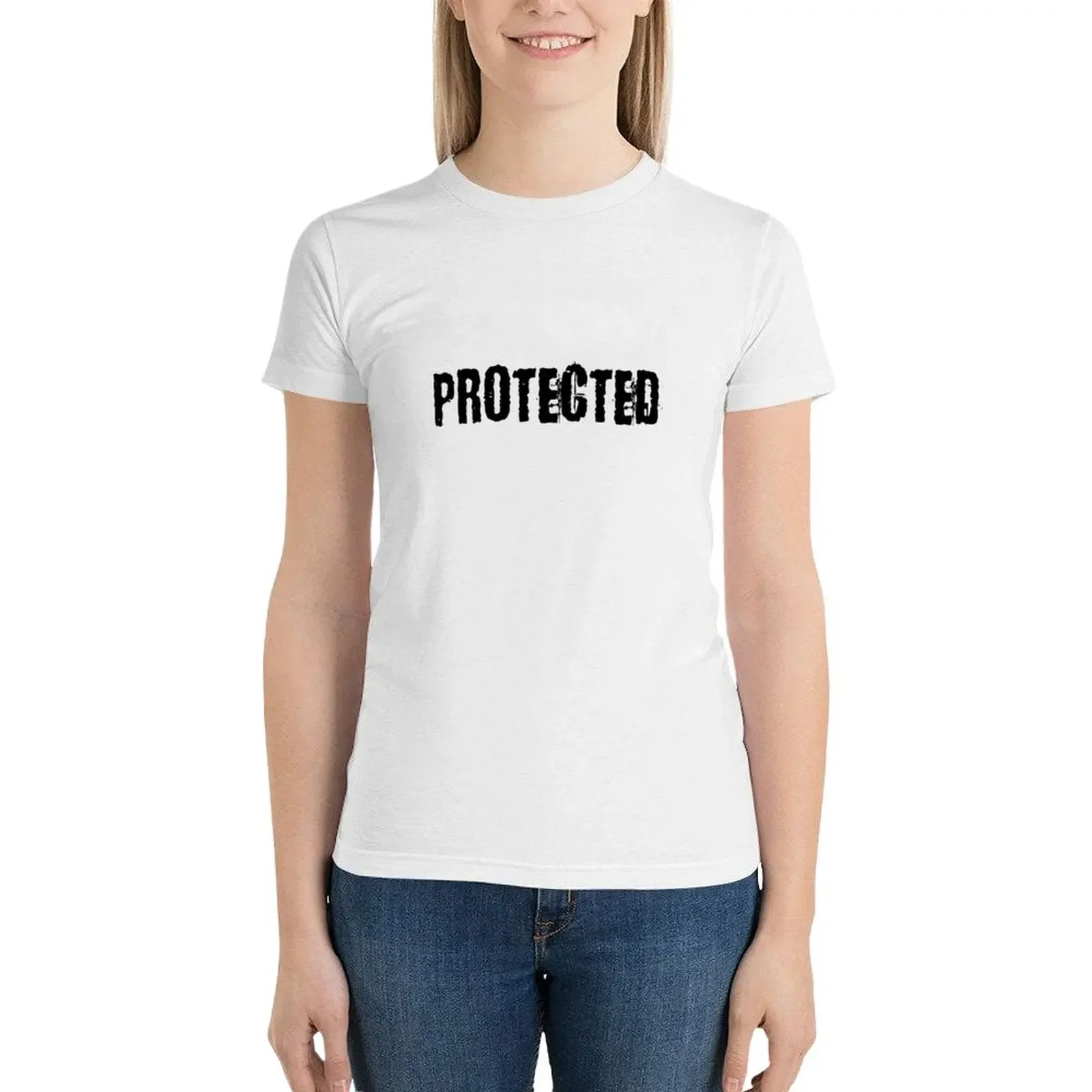 Camiseta con estampado de animales para mujer y niña, ropa vintage, camiseta de protección