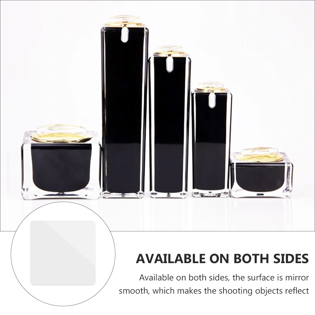 

Acrylic Photography Board Mirror Reflection Makeup Background Jewelry Studio Props Long Lasting Smooth Surface