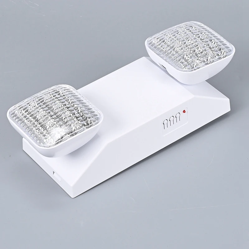 EU2C M6 LED Emergency Light Commercial Use 2 Lamps 90-Minute Battery Backup Power-AT64