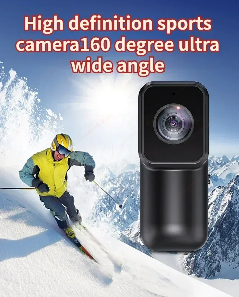 Imagem -03 - Remote View Outdoor Sport Video Recorder 1080p hd Action Câmera Wifi ap 160 ° Wide Angle Pet Câmera Portátil Clipe Traseiro