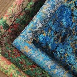 1/3/5M Starry Sky Oil Painting Jacquard Brocade Fabric For Diy Bag Cushion Pillow Clothing Handmade Craft Upholstery Fabric