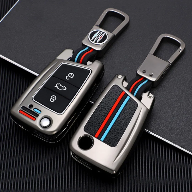 

Car Flip Key Case Cover Shell for Volkswagen VW Polo Golf Passat Tiguan Beetle Caddy T5 Up Eos Skoda Octavia Seat Leon Altea