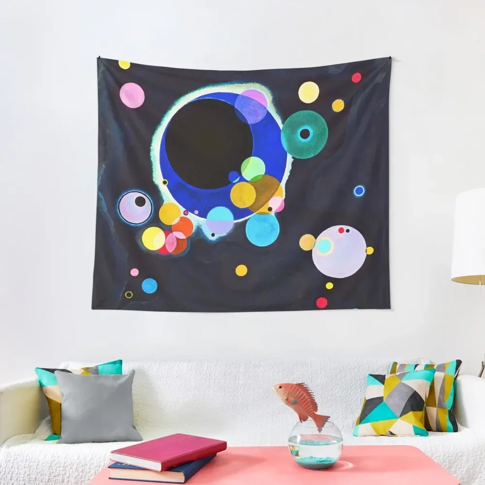 KANDINSKY HD - Several Circles 1926 Art Tapestry Wall Mural Bed Room Decoration Bedroom Decorations Home Decoration Tapestry