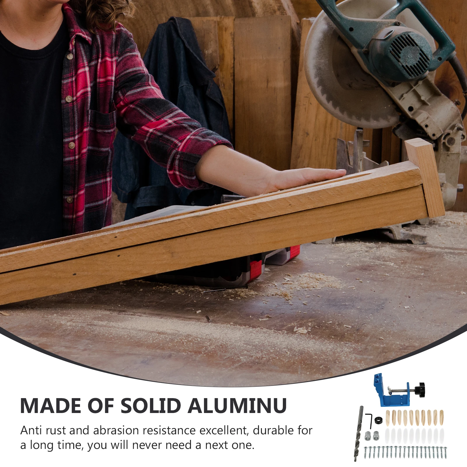 

Pcs Oblique Hole Locator Angle Drilling Guide Tool Durable Aluminum Pocket Hole Screw Joint Drill Bit Adaptor For Diy Carpentry