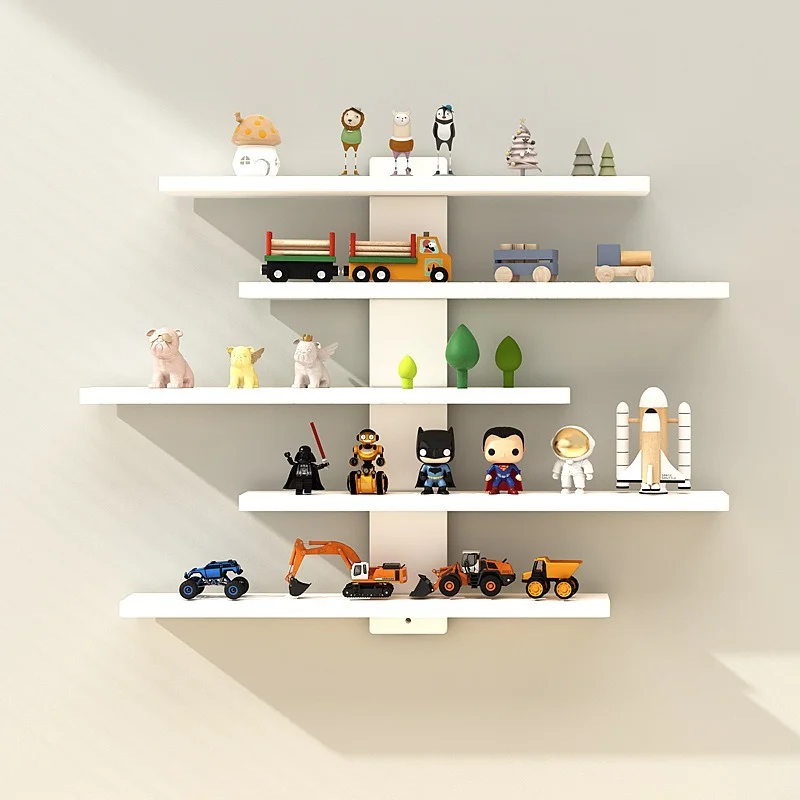 Modern 5 Tier Floating Wall Shelf