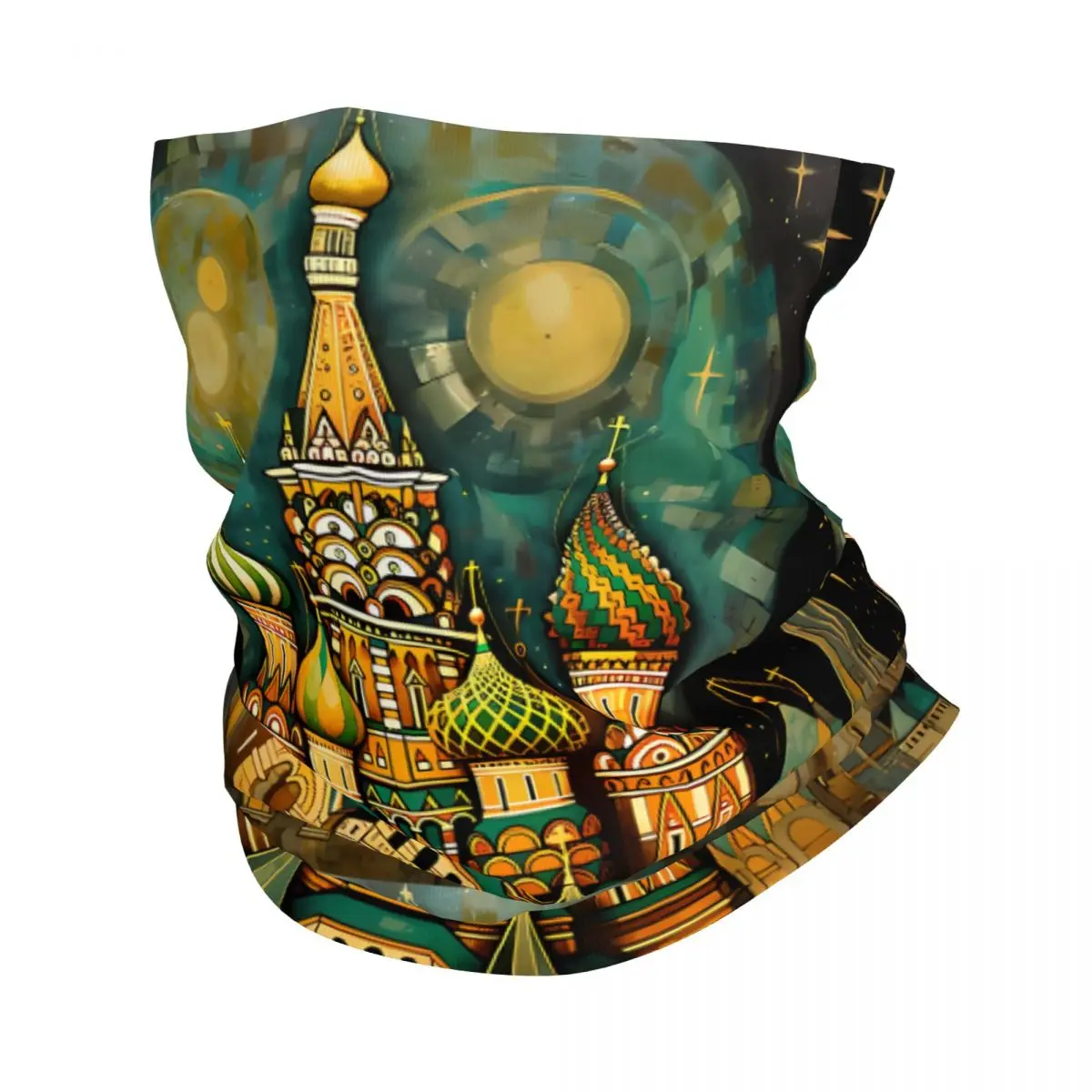 Saint Basil's Cathedral Scarf Neckerchief Neck Face Mask Polyester