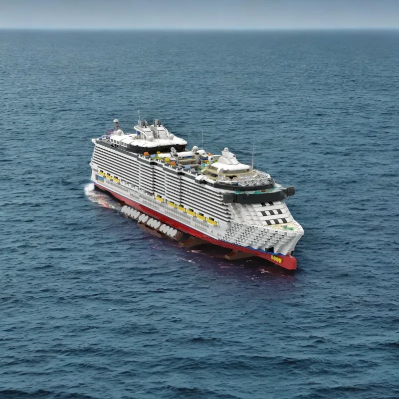 6646 قطعة Moc واحة البحار الفاخرة سفينة سياحية نموذج لتقوم بها بنفسك التعليمية اللبنات المحيط الإبحار لعبة