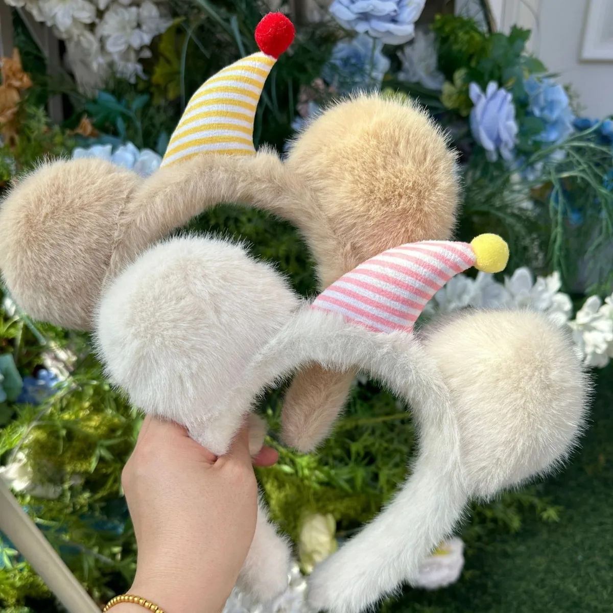 

Kawaii Disney Mickey Mouse Plush Hairband for Women Cute Face-Washing Hair Clip New Style Daily Wear Hairband