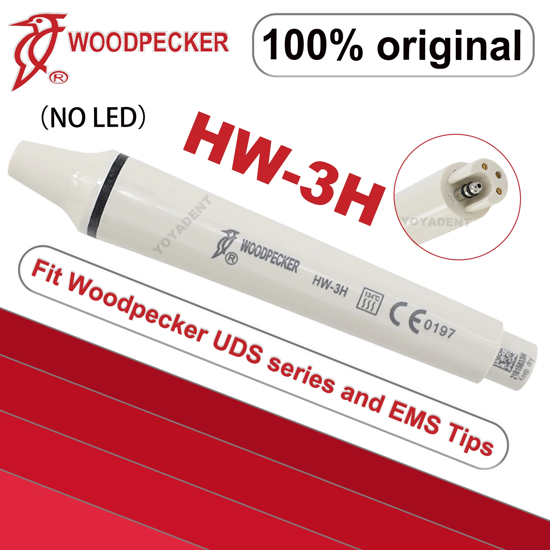 

Ультразвуковой скалер Woodpecker HW-3H для отбеливания зубов, совместимый с EMS UDS, стоматологические аксессуары