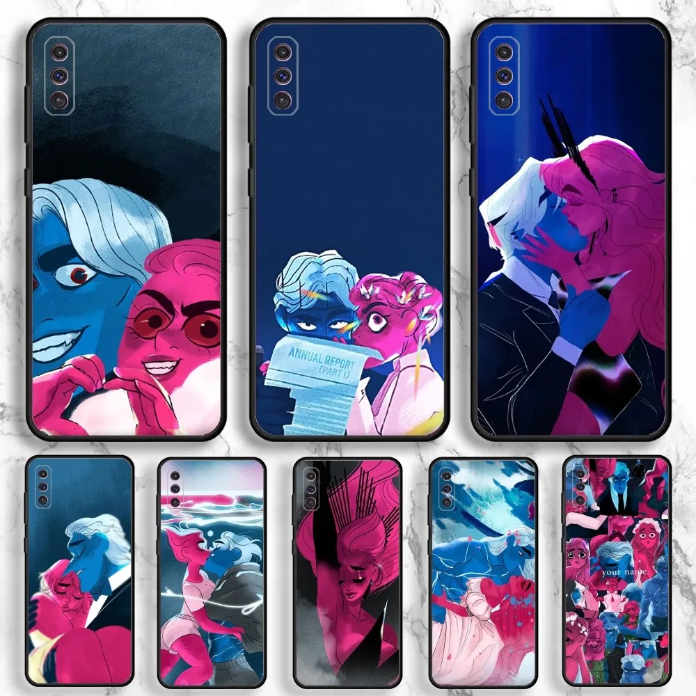 Funda de teléfono Lore Olympus Comics para Samsung Galaxy A13,A21s,A22,A31,A32,A52,A53,A71,A80,A91 funda de teléfono negra suave