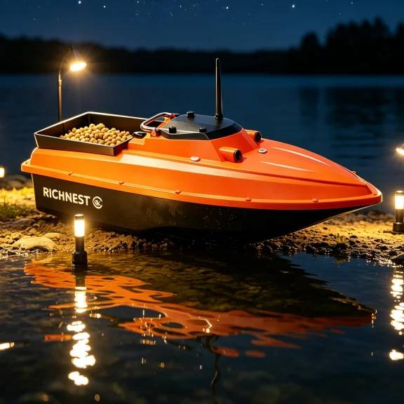 RC Fishing Bait Boat 20000mAh Battery GPS Cruise Control Waveproof Long Range Fishing Tool
