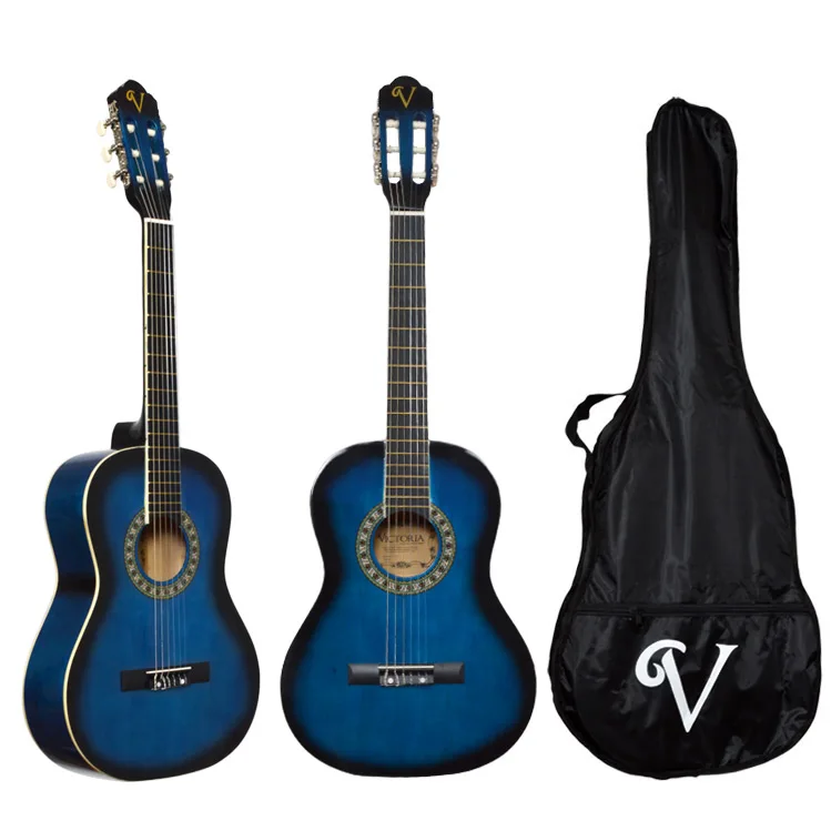 Victoria Plectrums 3/4 classical guitar kit with holster and Gifts CG160BLS Music,Acoustic, Hobby, Custom, a new generation, made in