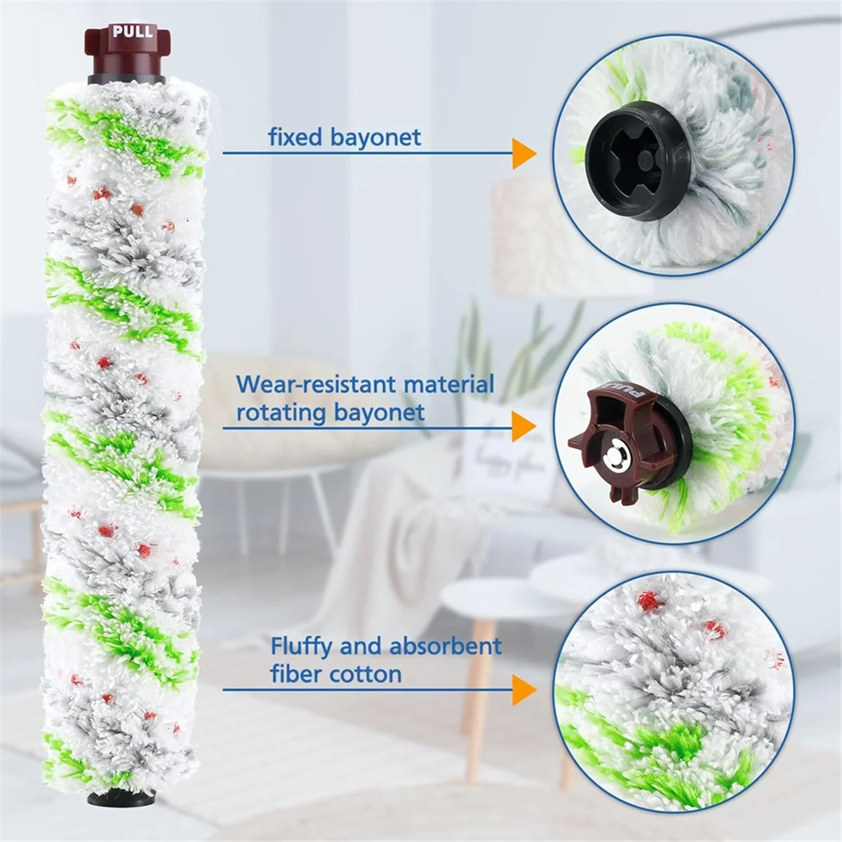 

8 шт. сменный щеточный фильтр для вакуумного фильтра 1868 с несколькими щетками в рулоне 1866