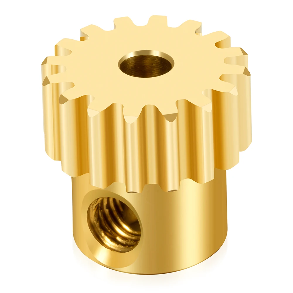 MIBIDAO 2 uds latón 48P 3,17mm 16T piñón engranaje de Motor para Axial SCX10 1/10 RC modelo piezas de mejora de coche