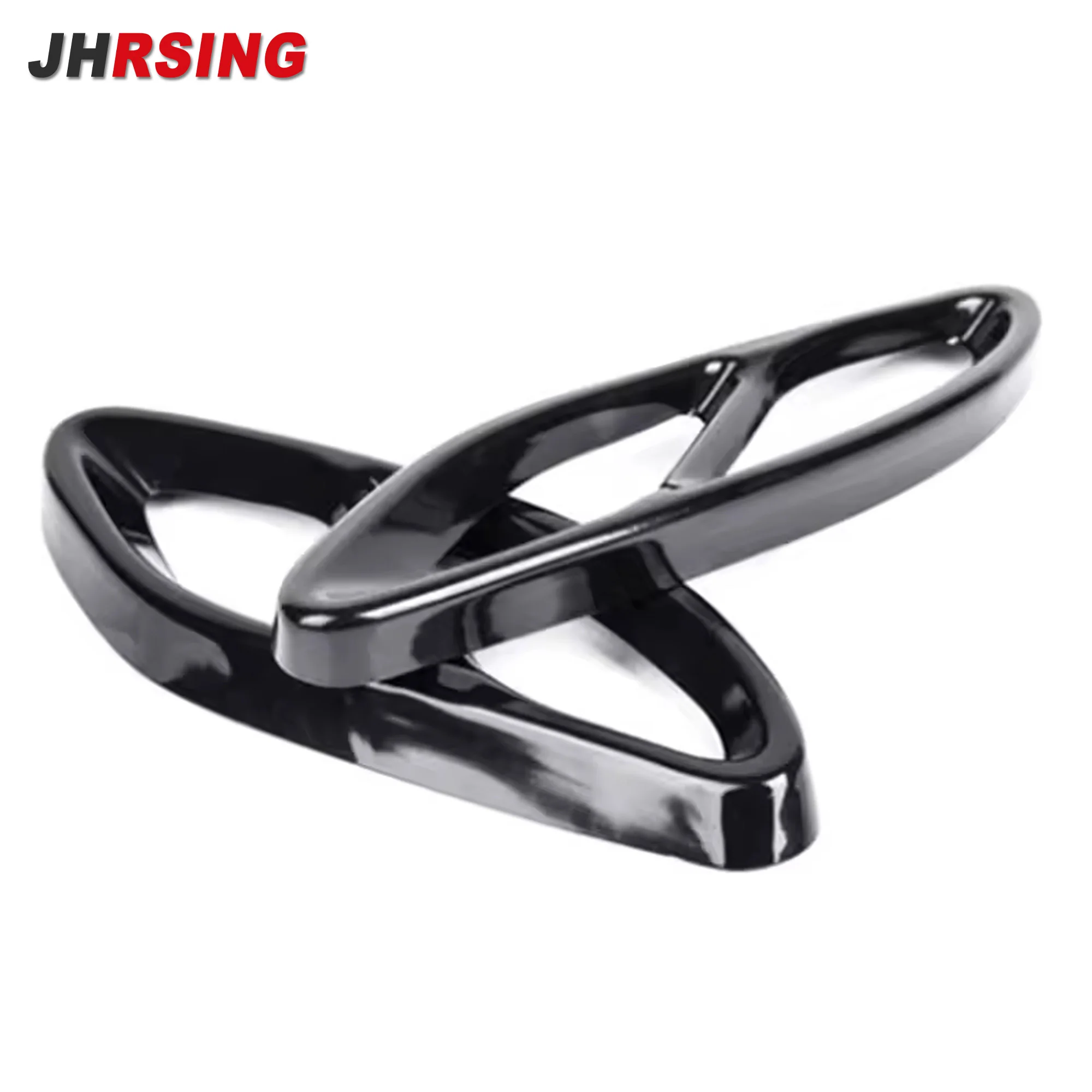 1 زوج/2 قطعة كاتم صوت ماسورة العادم الخارجية للسيارة يغطي غطاء الأنابيب السوداء مناسب لفئة مرسيدس بنز C B180 GLC