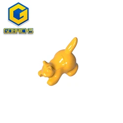 Gobricks GDS-M1161 Animal, Cat, Kitten Crouching [Plain] compatible with lego 6251 Assembles Building Blocks children's toys