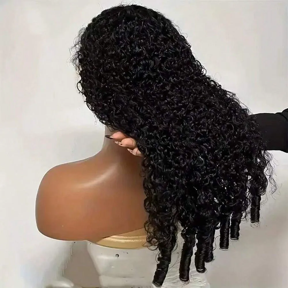 

Бирманский кудрявый парик из натуральных волос, плотность 250%, 13x4 HD, прозрачный кружевной фронтальный парик, предварительно выщипанный, 15А, из натуральных необработанных бирманских волос