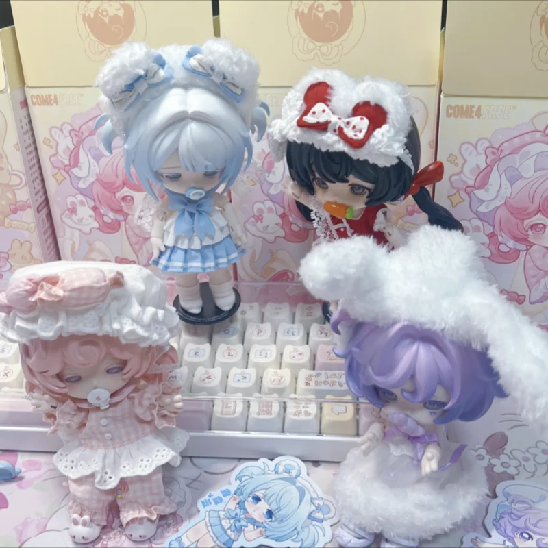 

In Stock Electric Pet Bjd Trendy Play Blind Box Milk Cake Dream Puff Series Joint Movable Doll Anime Peripheral Children Gift