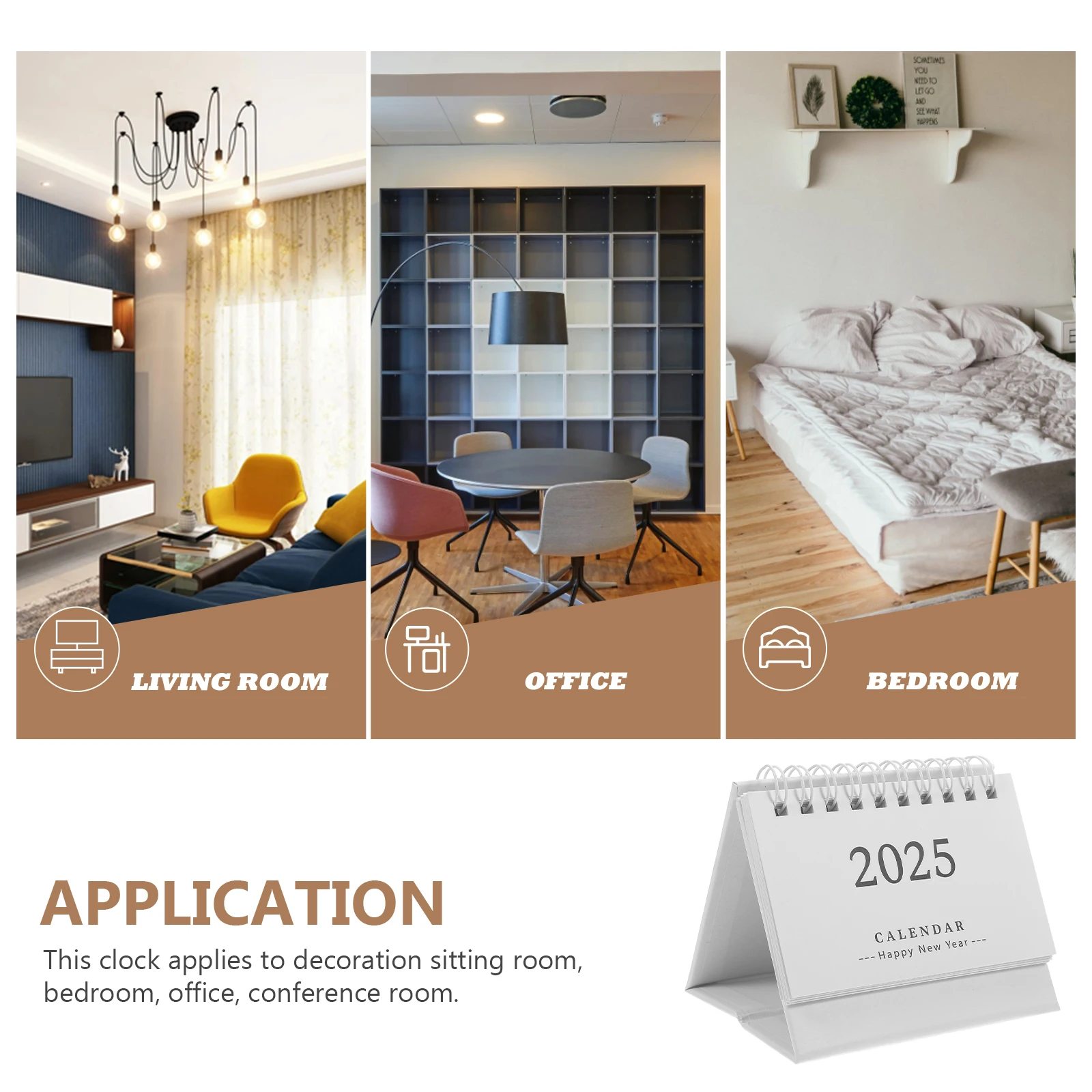 Mini Desk 2025 Small Size Standing Daily Note Home Office Monthly Planner Simple Desktop Desktop Calendar Schedule