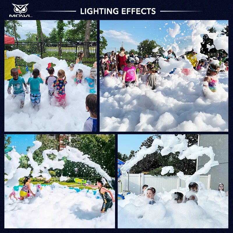 2000W Moving Head Cannon Jet Party Foam Machine For Outdoor Kids Bar Pool Children's Playground