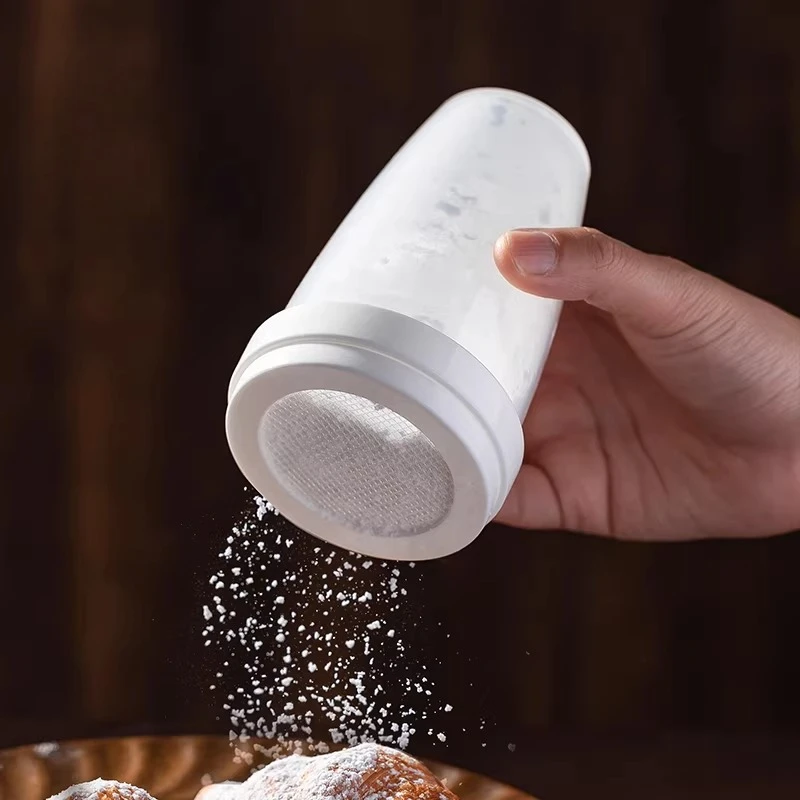 

Ручной сито-фильтр для муки, разрыхлителя, какао-порошка и сахарной пудры, кухонный инструмент для тонкой просеивания